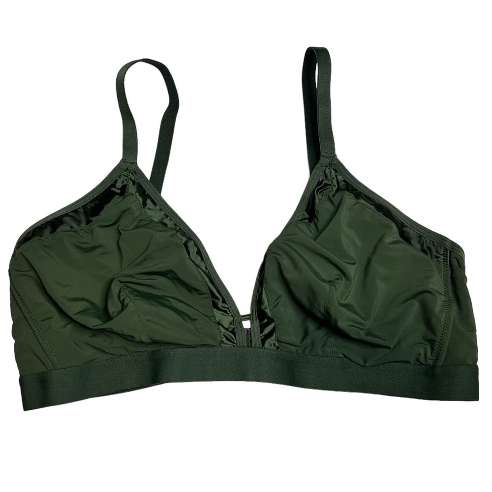 Lively The Luxe Trim Busty Bralette in Rich Olive‎ size 2 - Picture 2 of 9